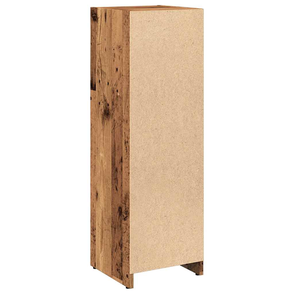 Badkamerkast 30x30x95 cm bewerkt hout oud houtkleurig is nu te koop bij PeponiXL, paradijselijk wonen!
