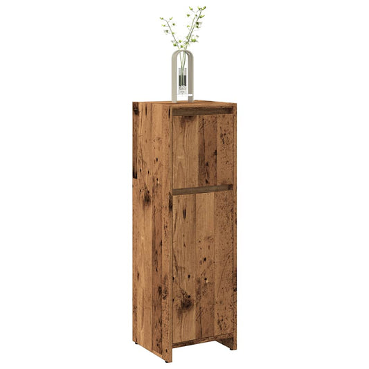 Badkamerkast 30x30x95 cm bewerkt hout oud houtkleurig is nu te koop bij PeponiXL, paradijselijk wonen!
