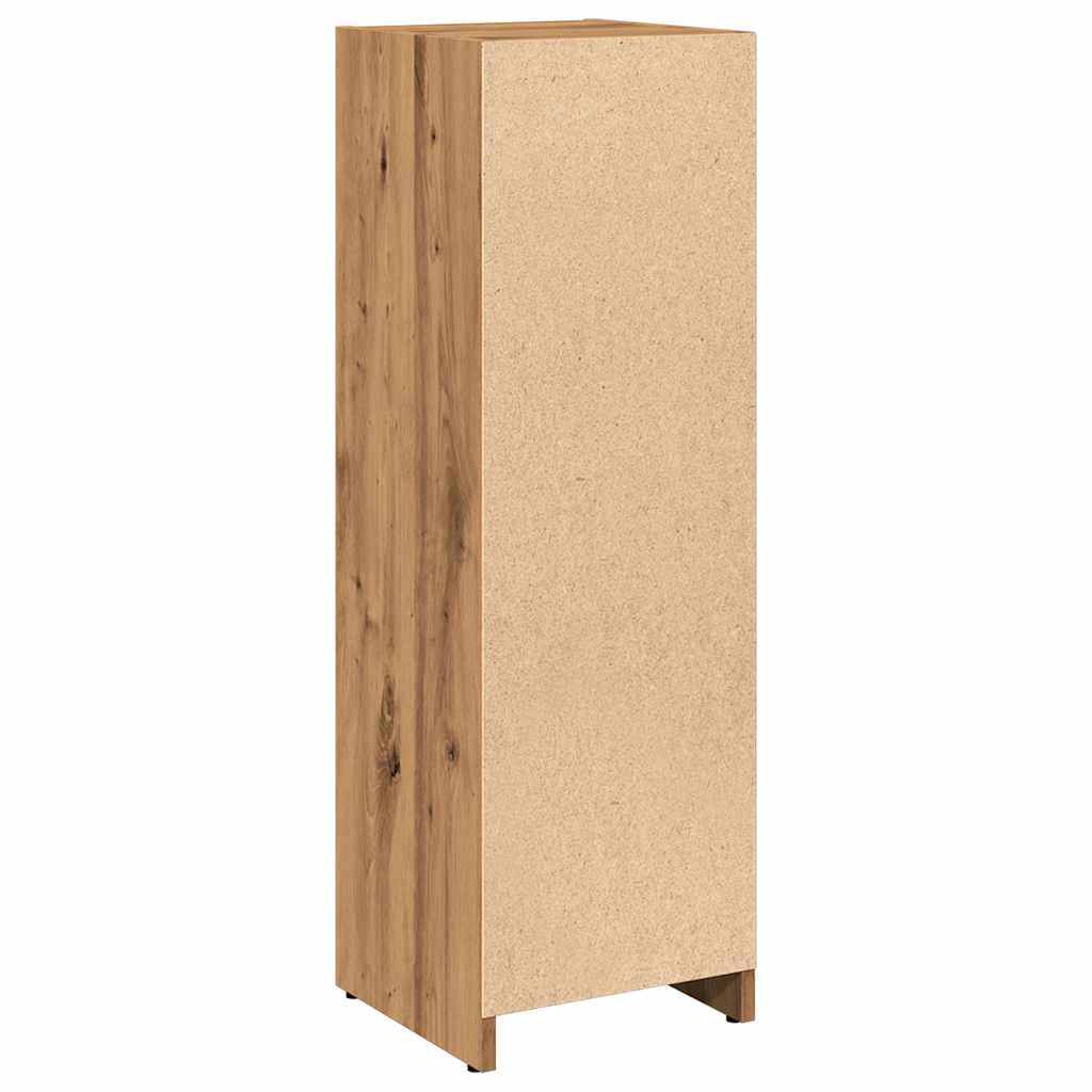 Badkamerkast 30x30x95 cm bewerkt hout artisanaal eikenkleur is nu te koop bij PeponiXL, paradijselijk wonen!