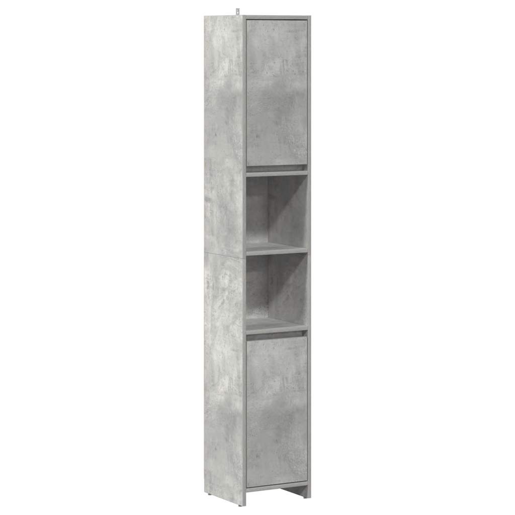 Badkamerkast 30x30x183,5 cm spaanplaat betongrijs is nu te koop bij PeponiXL, paradijselijk wonen!