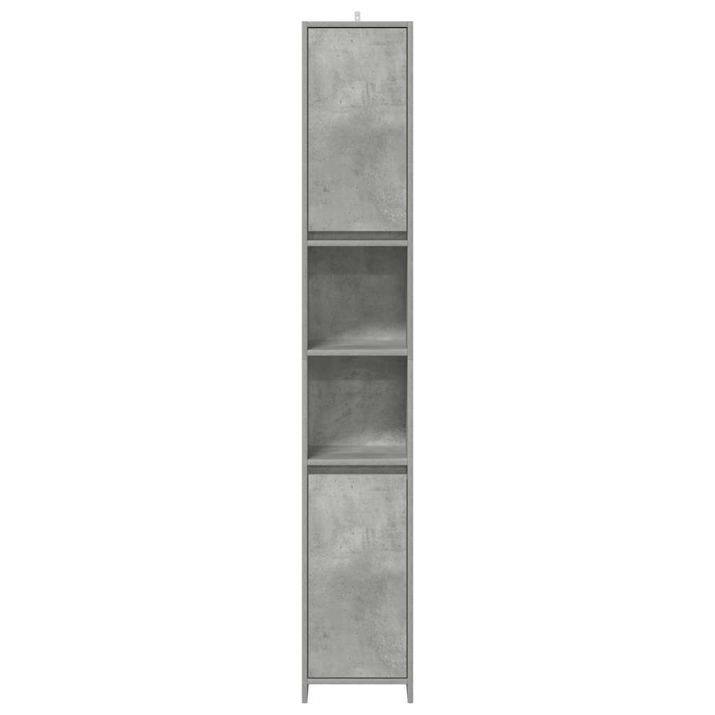 Badkamerkast 30x30x183,5 cm spaanplaat betongrijs is nu te koop bij PeponiXL, paradijselijk wonen!