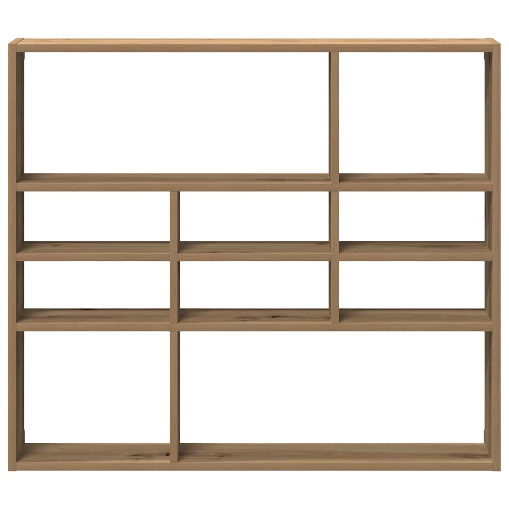 Wandschap 90x16x78 cm bewerkt hout artisanaal eikenkleurig is nu te koop bij PeponiXL, paradijselijk wonen!