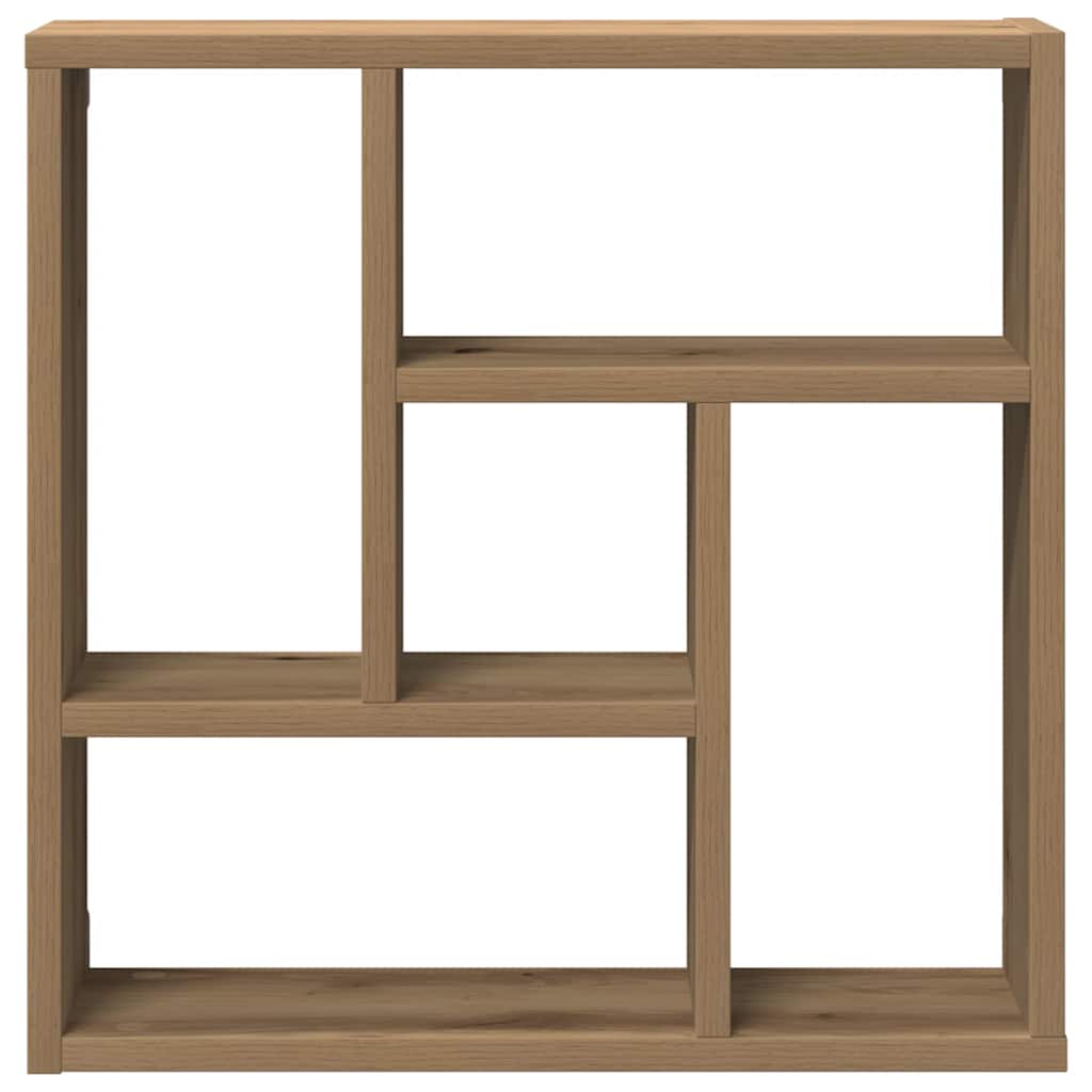Wandschap 45x16x45 cm bewerkt hout artisanaal eikenkleurig is nu te koop bij PeponiXL, paradijselijk wonen!