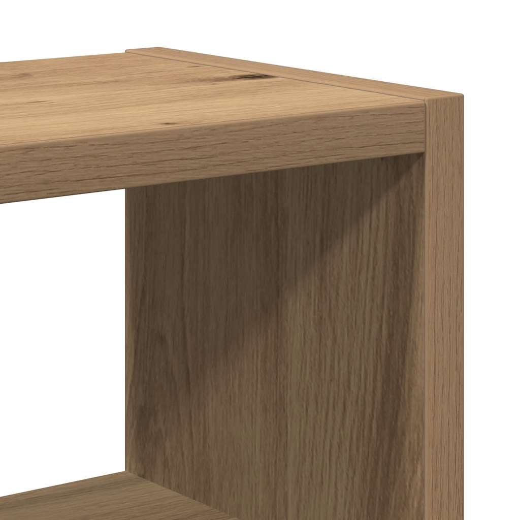 Wandschap 45x16x45 cm bewerkt hout artisanaal eikenkleurig is nu te koop bij PeponiXL, paradijselijk wonen!
