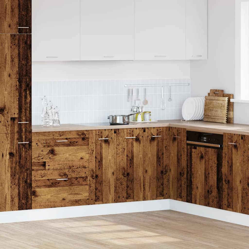 Onderkast Lyon 60x46x81,5 cm bewerkt hout oud houtkleurig is nu te koop bij PeponiXL, paradijselijk wonen!