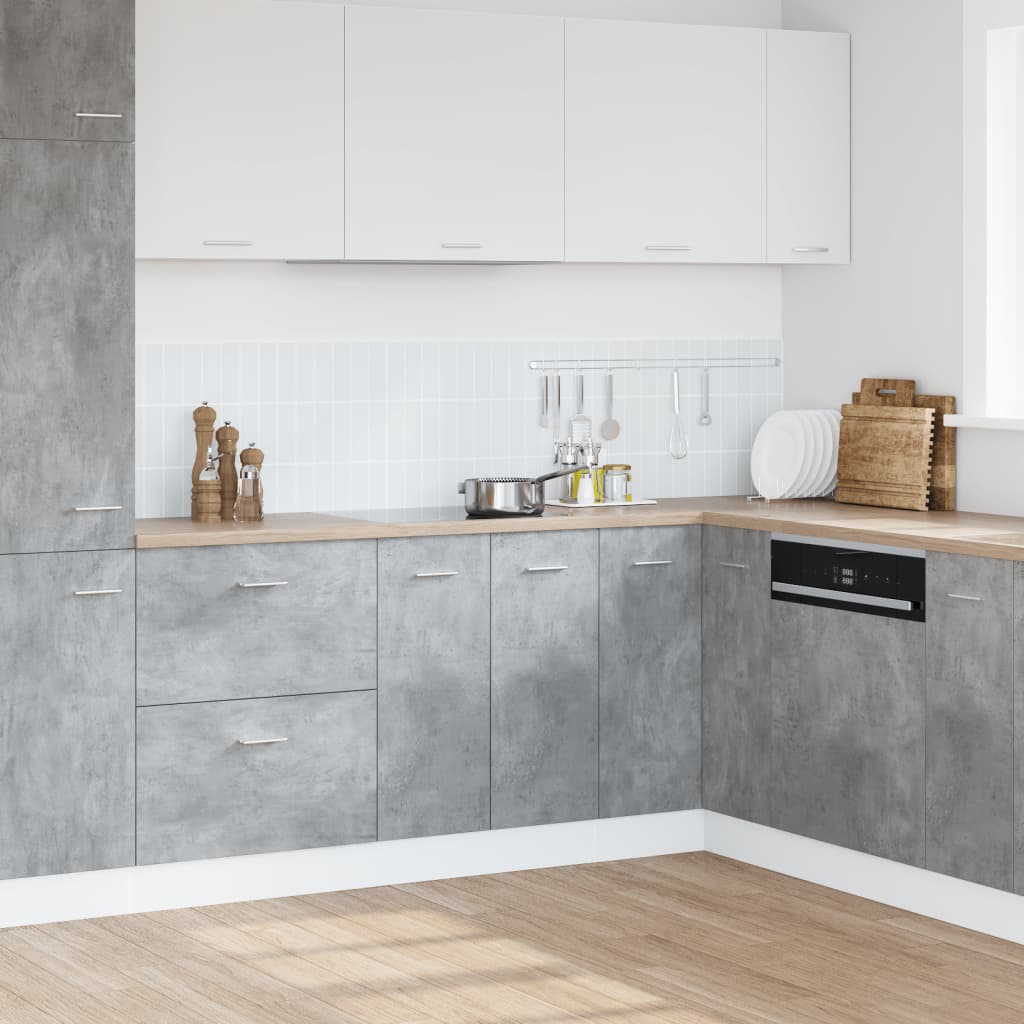 Wastafelonderkast Lyon 80x46x81,5 cm bewerkt hout betongrijs is nu te koop bij PeponiXL, paradijselijk wonen!