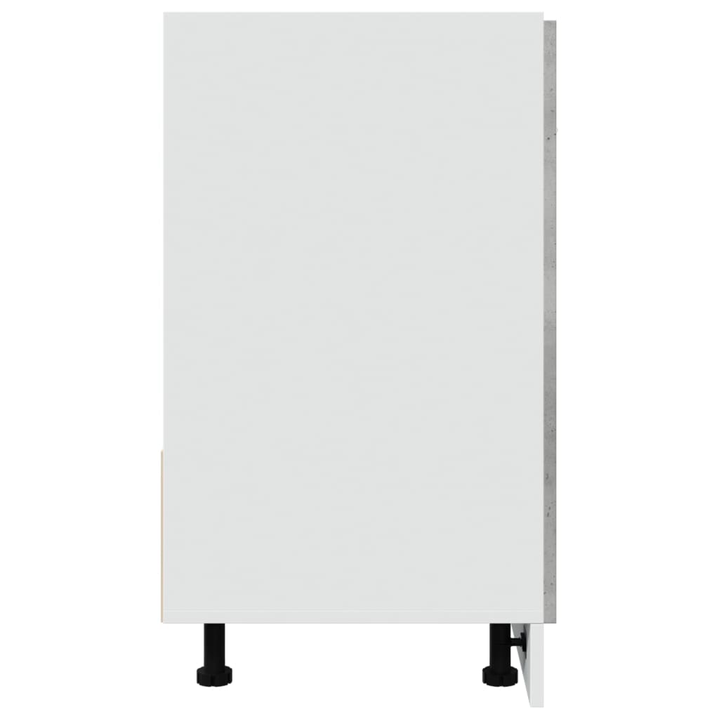 Wastafelonderkast Lyon 80x46x81,5 cm bewerkt hout betongrijs is nu te koop bij PeponiXL, paradijselijk wonen!