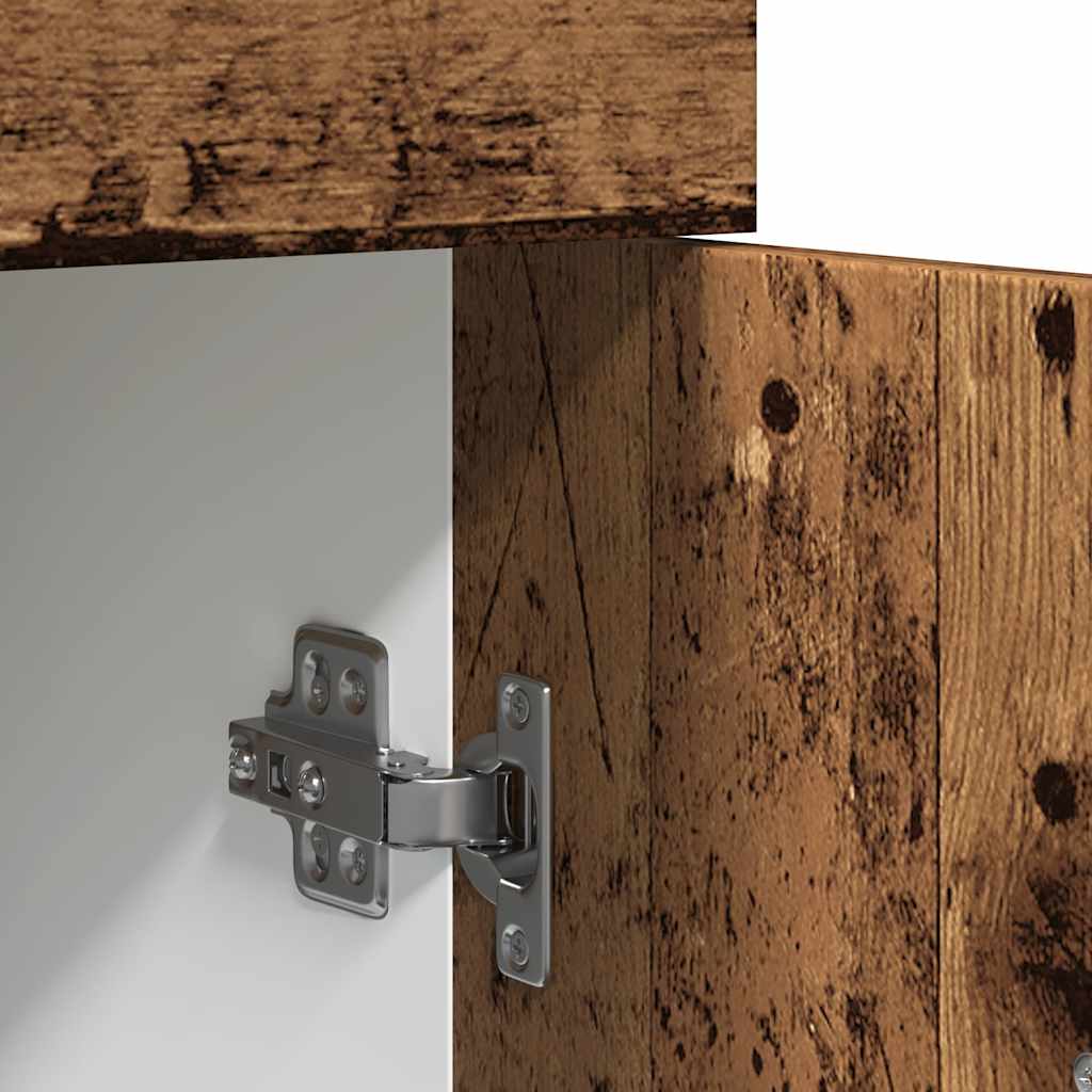 Onderkast met lade Lyon 30x46x81,5 cm bewerkt hout oud houtkleurig is nu te koop bij PeponiXL, paradijselijk wonen!