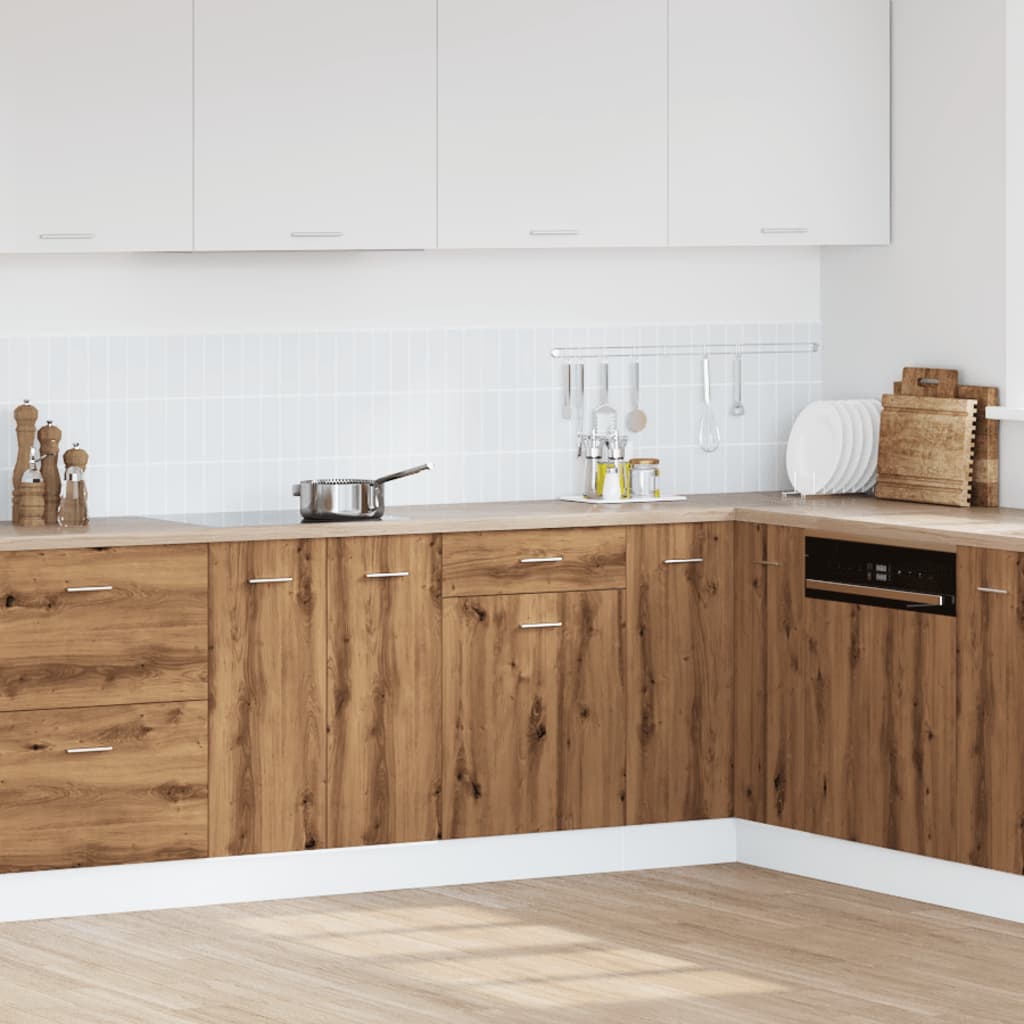 Onderkast met lade Lyon 50x46x81,5 cm bewerkt hout artisanaal eiken is nu te koop bij PeponiXL, paradijselijk wonen!