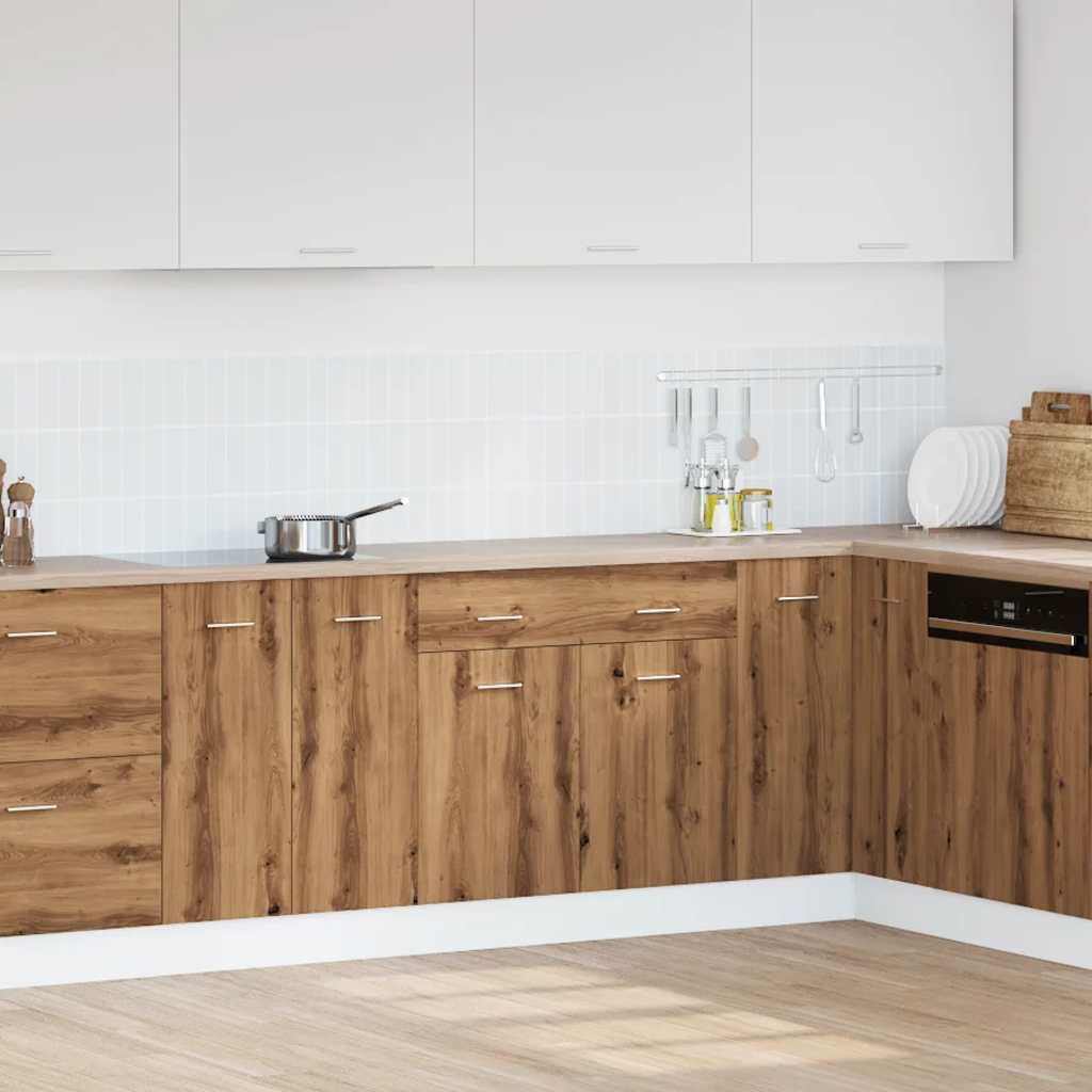 Onderkast met lade Lyon 80x46x81,5 cm bewerkt hout artisanaal eiken is nu te koop bij PeponiXL, paradijselijk wonen!