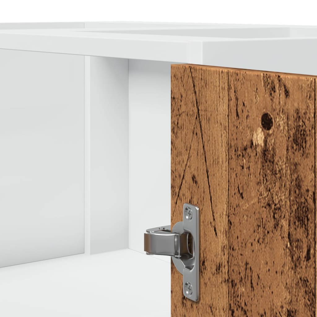 Keukenkastje Lyon 75,5x75,5x81,5 cm bewerkt hout oud houtkleurig is nu te koop bij PeponiXL, paradijselijk wonen!