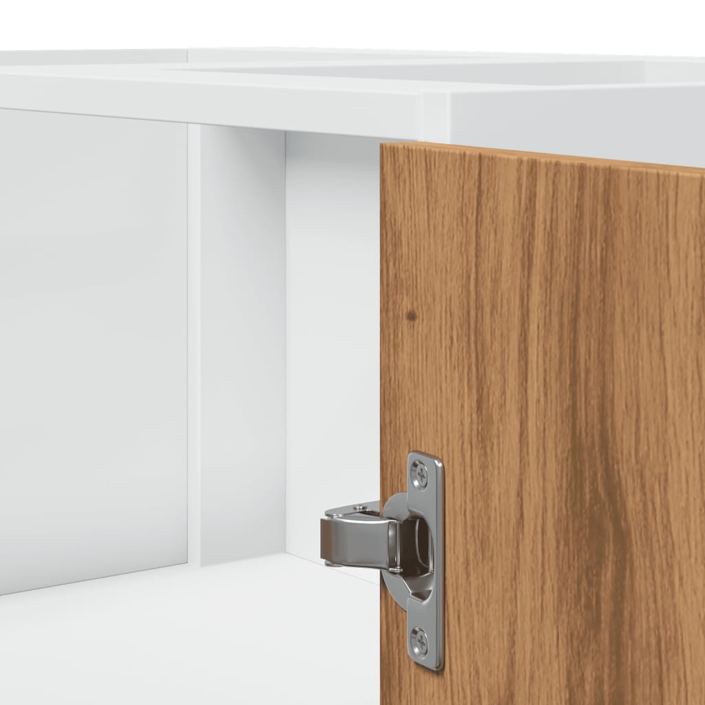 Keukenkastje Lyon 75,5x75,5x81,5 cm bewerkt hout artisanaal eiken is nu te koop bij PeponiXL, paradijselijk wonen!