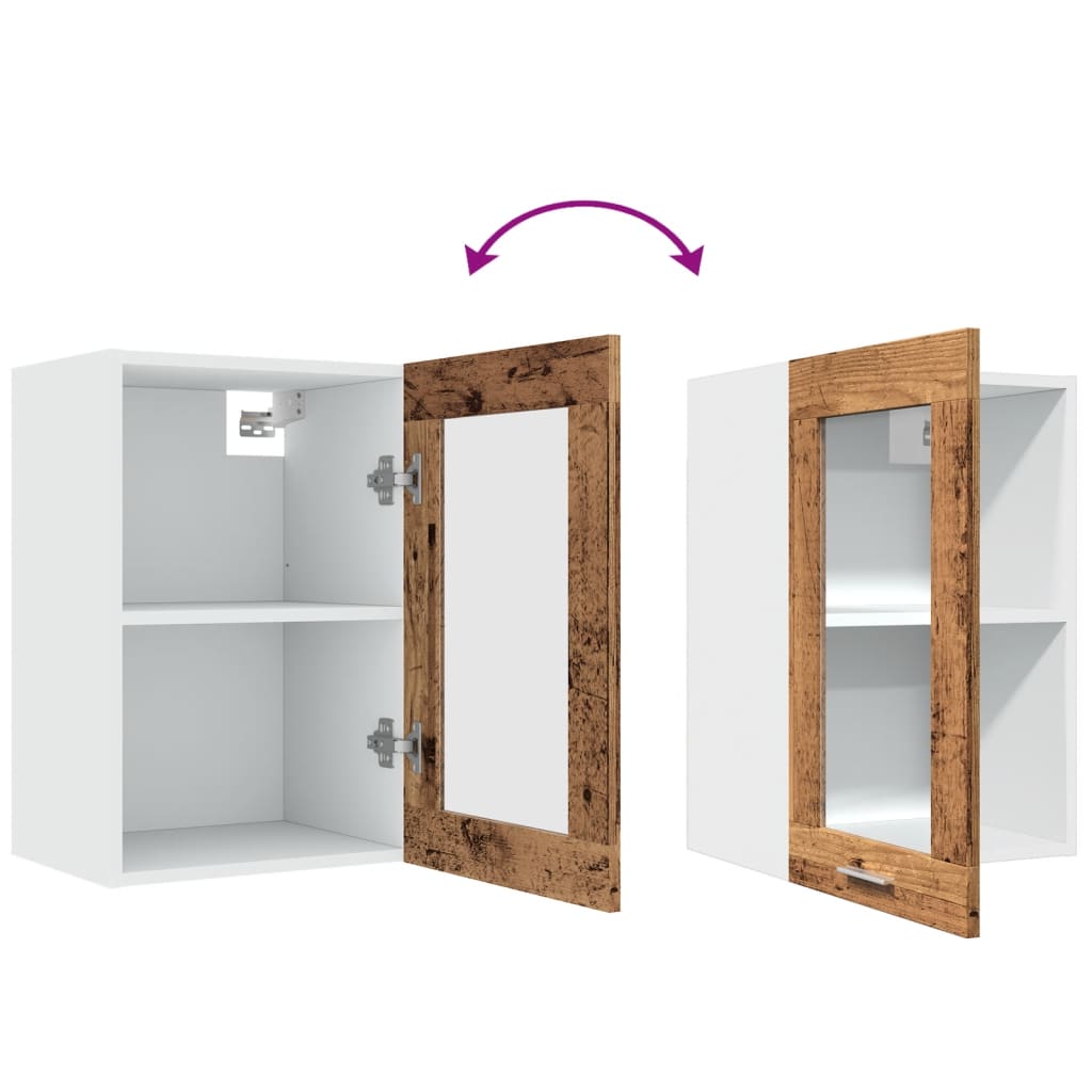 Bovenkast Lyon 40x31x60 cm bewerkt hout oud houtkleurig is nu te koop bij PeponiXL, paradijselijk wonen!