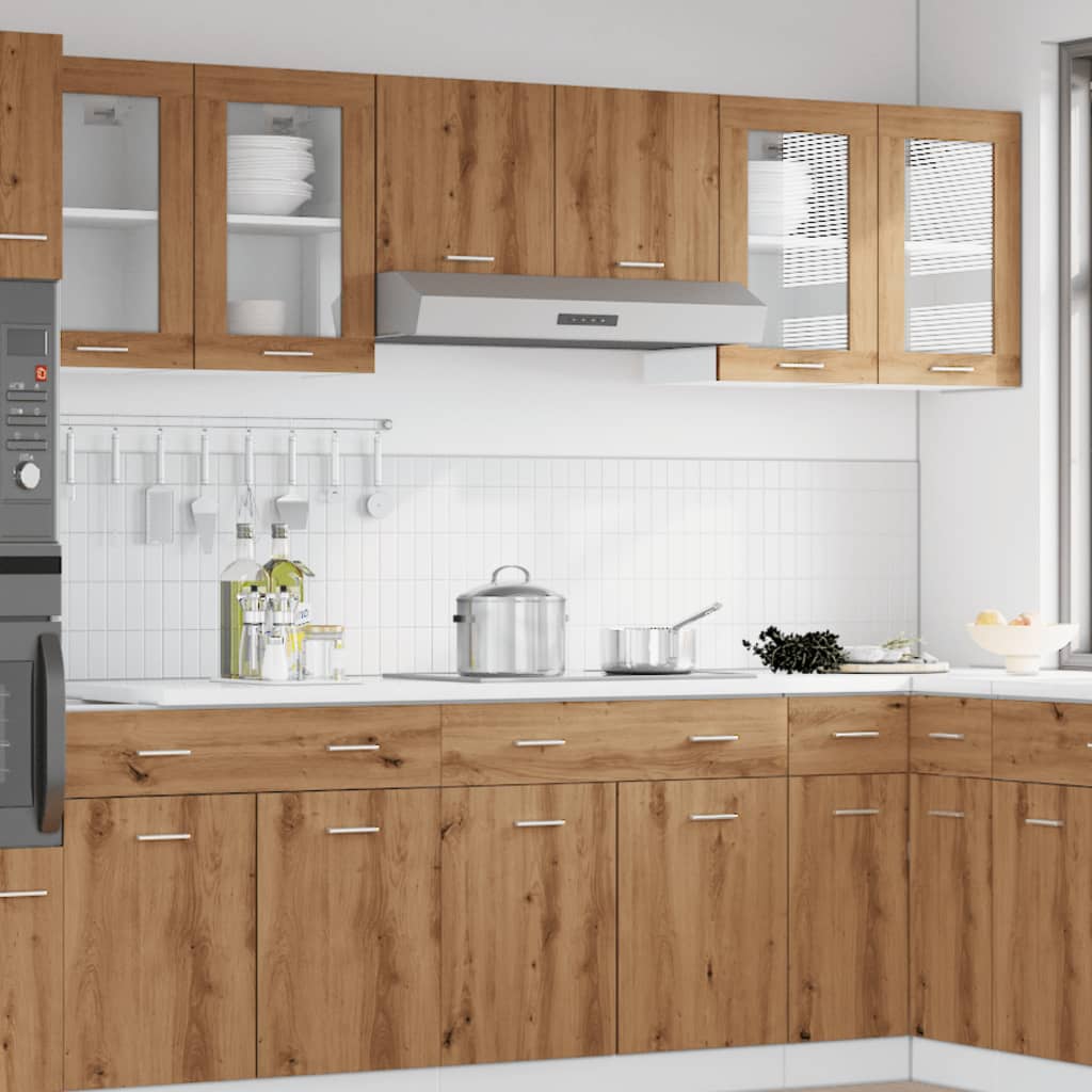 Bovenkast Lyon 40x31x60 cm bewerkt hout artisanaal eikenkleurig is nu te koop bij PeponiXL, paradijselijk wonen!