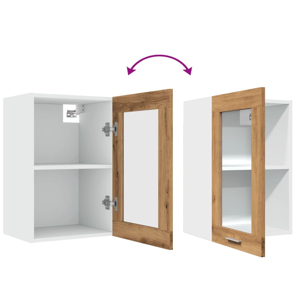 Bovenkast Lyon 40x31x60 cm bewerkt hout artisanaal eikenkleurig is nu te koop bij PeponiXL, paradijselijk wonen!