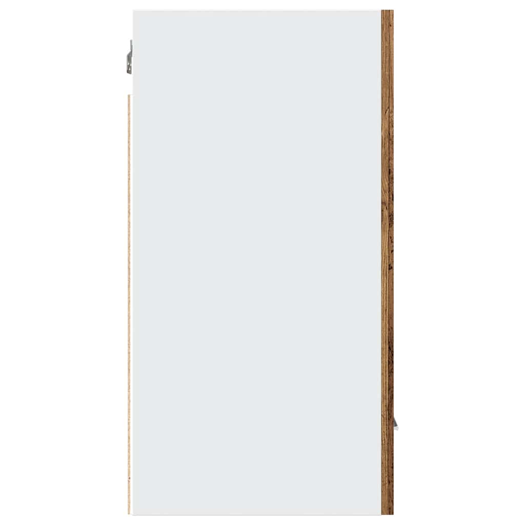 Bovenkast Lyon 30x31x60 cm bewerkt hout oud houtkleurig is nu te koop bij PeponiXL, paradijselijk wonen!