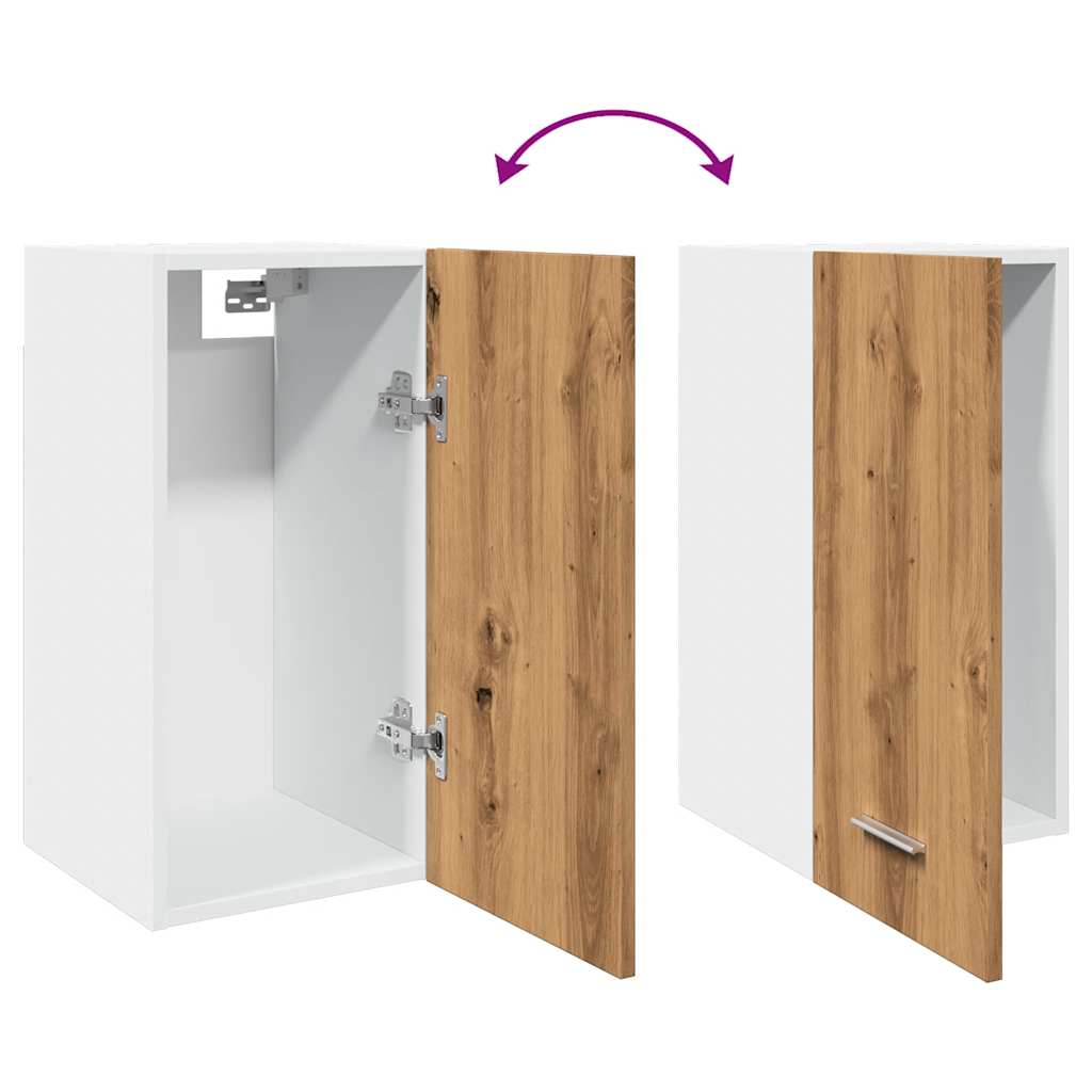 Bovenkast Lyon 30x31x60 cm bewerkt hout artisanaal eikenkleur is nu te koop bij PeponiXL, paradijselijk wonen!