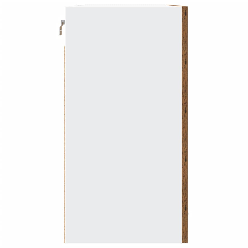 Bovenkast Lyon 80x31x60 cm bewerkt hout oud houtkleurig is nu te koop bij PeponiXL, paradijselijk wonen!