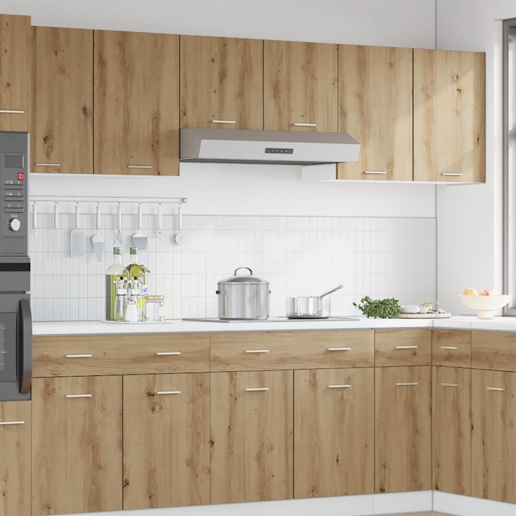 Bovenkast Lyon 80x31x60 cm bewerkt hout artisanaal eikenkleur is nu te koop bij PeponiXL, paradijselijk wonen!