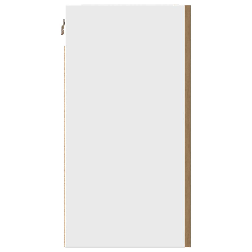 Hangkasten 2 st Lyon 50x31x60 cm bewerkt hout artisanaal eikenkleur is nu te koop bij PeponiXL, paradijselijk wonen!