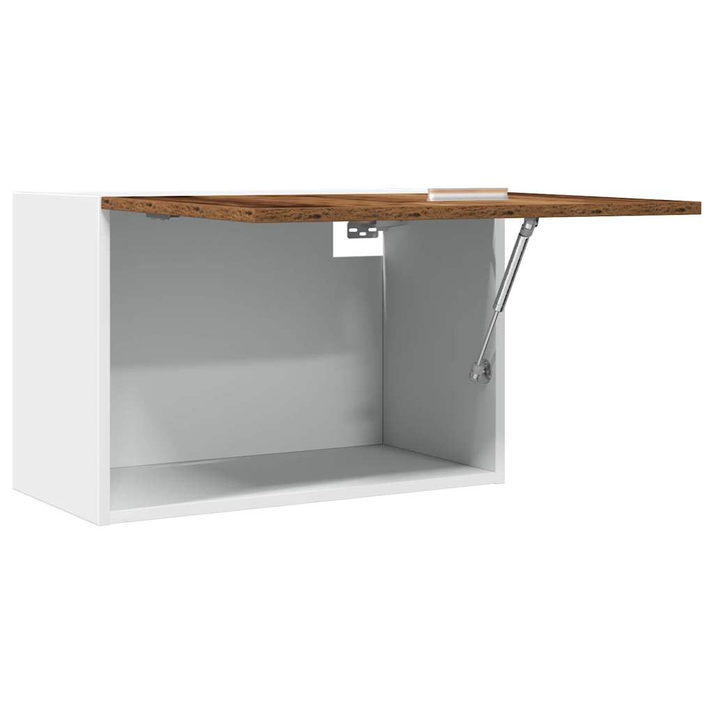 Bovenkast Lyon 60x31x40 cm bewerkt hout oud houtkleurig is nu te koop bij PeponiXL, paradijselijk wonen!