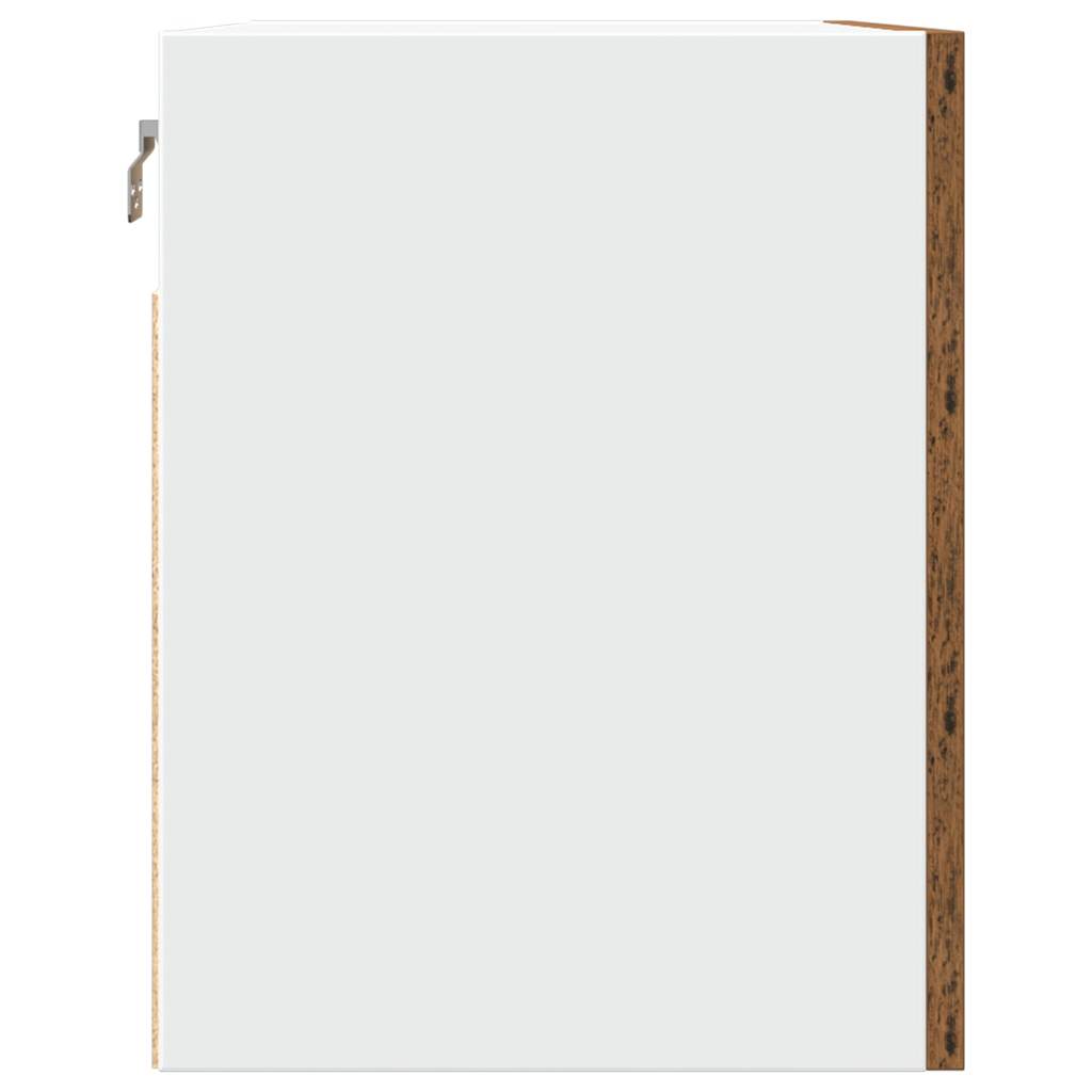 Bovenkast Lyon 60x31x40 cm bewerkt hout oud houtkleurig is nu te koop bij PeponiXL, paradijselijk wonen!