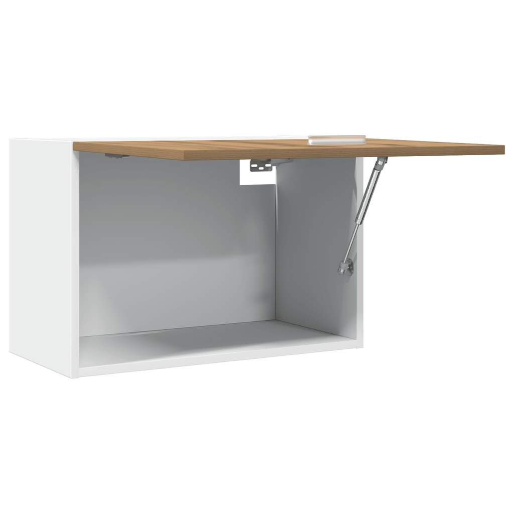 Bovenkast Lyon 60x31x40 cm bewerkt hout artisanaal eikenkleur is nu te koop bij PeponiXL, paradijselijk wonen!