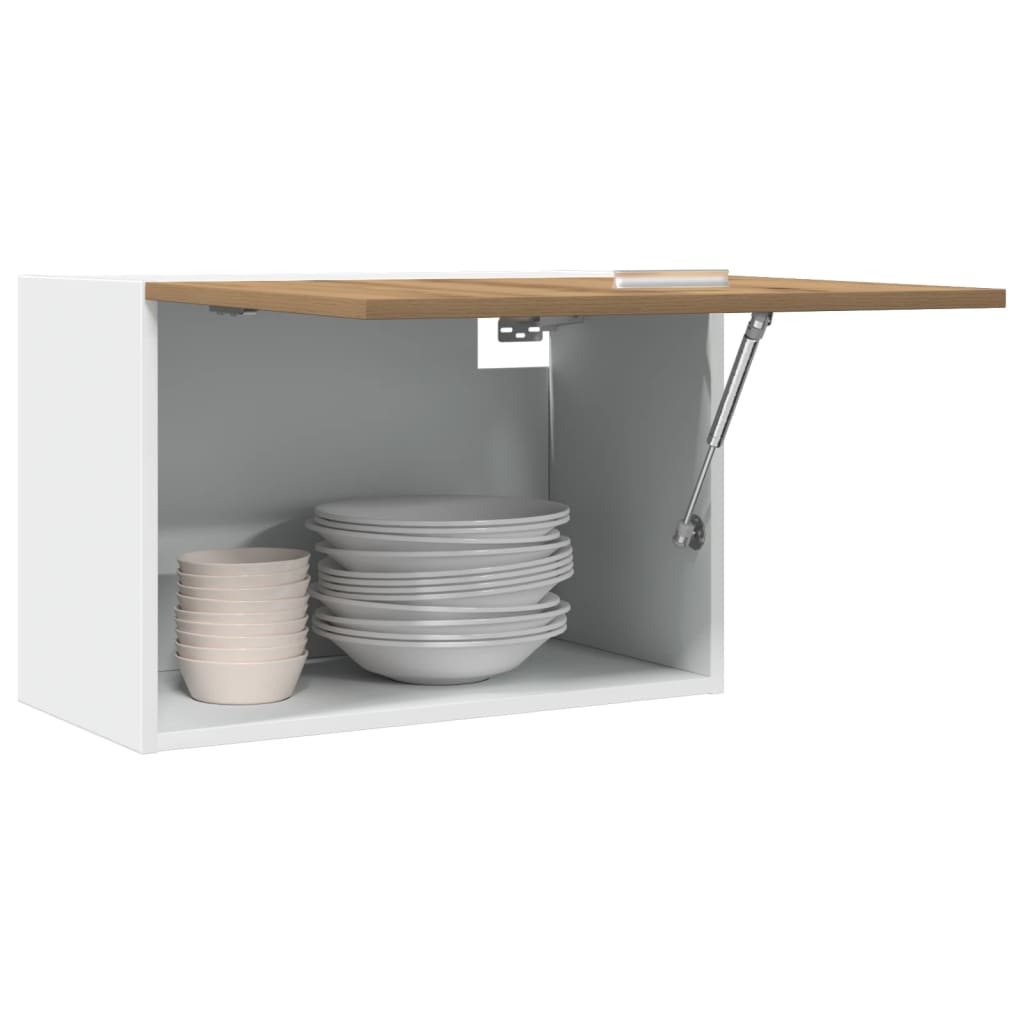 Bovenkast Lyon 60x31x40 cm bewerkt hout artisanaal eikenkleur is nu te koop bij PeponiXL, paradijselijk wonen!