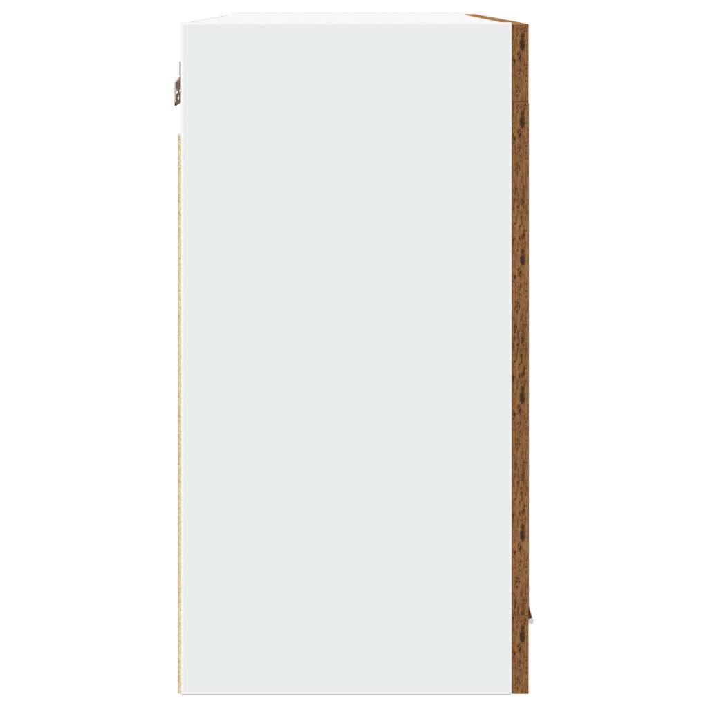 Bovenkast Lyon 80x31x60 cm bewerkt hout oud houtkleurig is nu te koop bij PeponiXL, paradijselijk wonen!