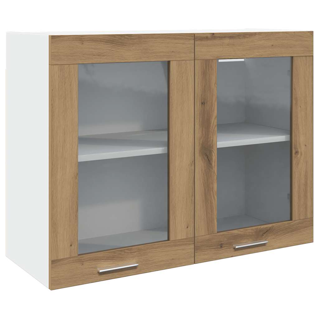 Bovenkast Lyon 80x31x60 cm bewerkt hout artisanaal eikenkleurig is nu te koop bij PeponiXL, paradijselijk wonen!