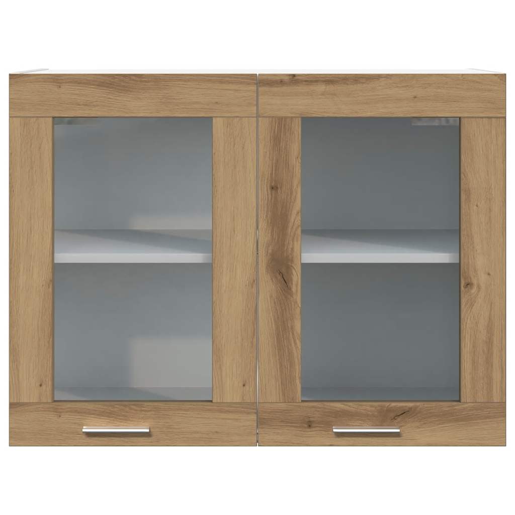 Bovenkast Lyon 80x31x60 cm bewerkt hout artisanaal eikenkleurig is nu te koop bij PeponiXL, paradijselijk wonen!