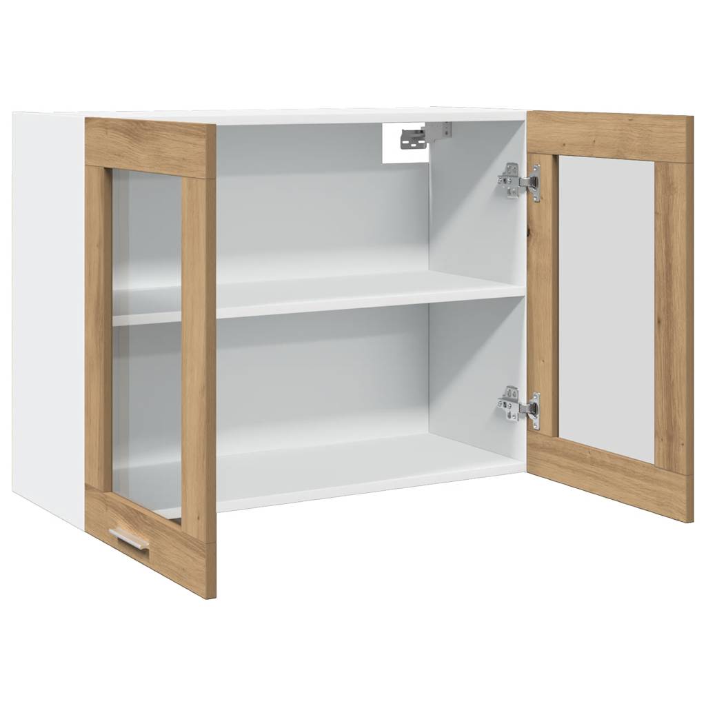 Bovenkast Lyon 80x31x60 cm bewerkt hout artisanaal eikenkleurig is nu te koop bij PeponiXL, paradijselijk wonen!