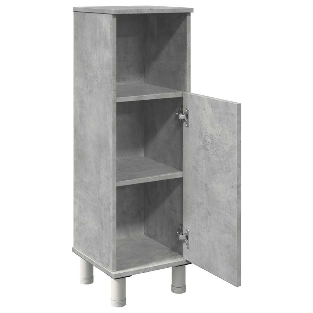Badkamerkast 30x30x95 cm spaanplaat betongrijs is nu te koop bij PeponiXL, paradijselijk wonen!