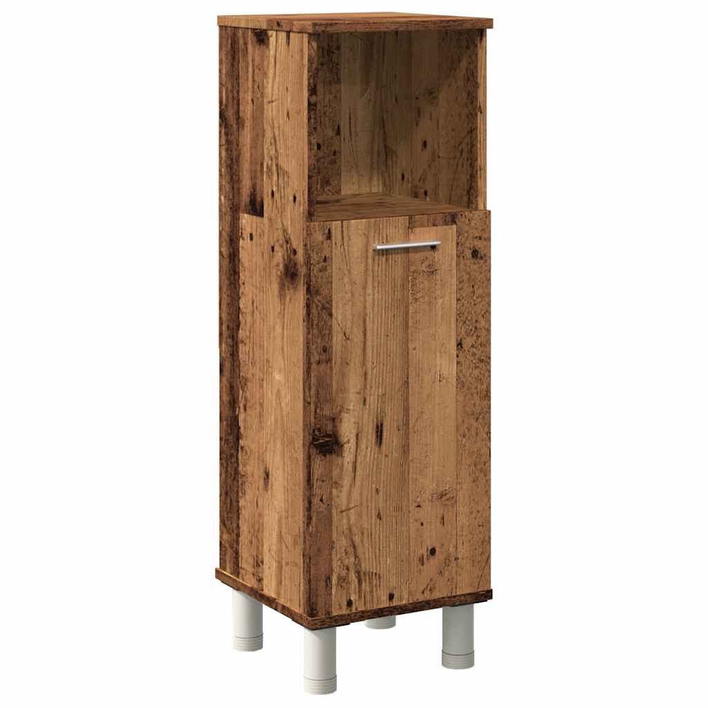 Badkamerkast 30x30x95 cm bewerkt hout oud houtkleurig is nu te koop bij PeponiXL, paradijselijk wonen!
