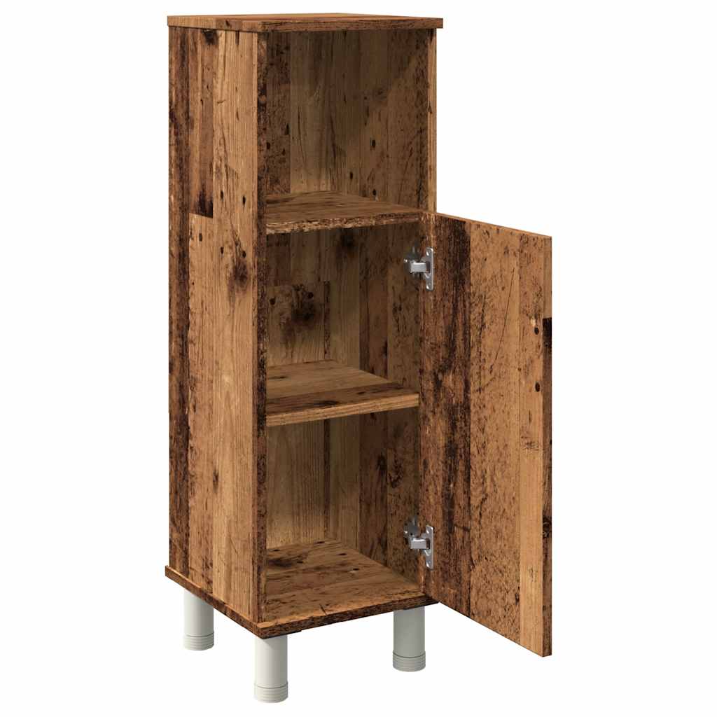 Badkamerkast 30x30x95 cm bewerkt hout oud houtkleurig is nu te koop bij PeponiXL, paradijselijk wonen!