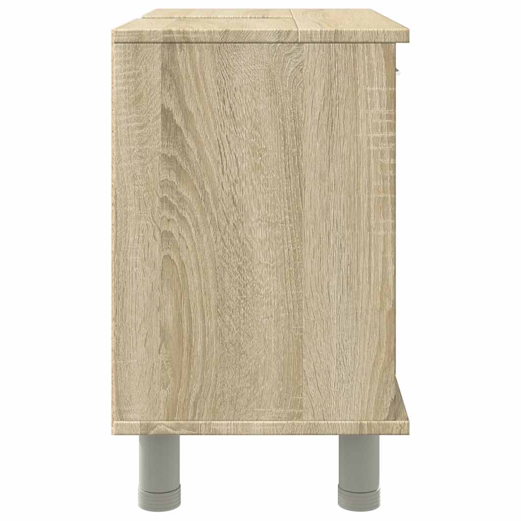 Badkamerkast 60x32x53,5 cm spaanplaat sonoma eikenkleurig is nu te koop bij PeponiXL, paradijselijk wonen!