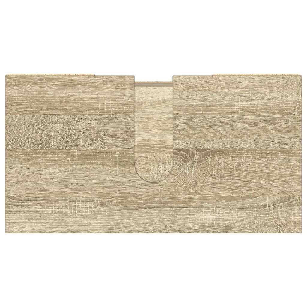 Badkamerkast 60x32x53,5 cm spaanplaat sonoma eikenkleurig is nu te koop bij PeponiXL, paradijselijk wonen!