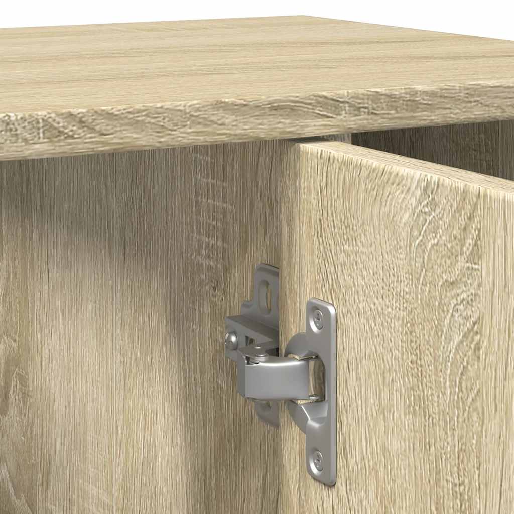 Badkamerkast 60x32x53,5 cm spaanplaat sonoma eikenkleurig is nu te koop bij PeponiXL, paradijselijk wonen!
