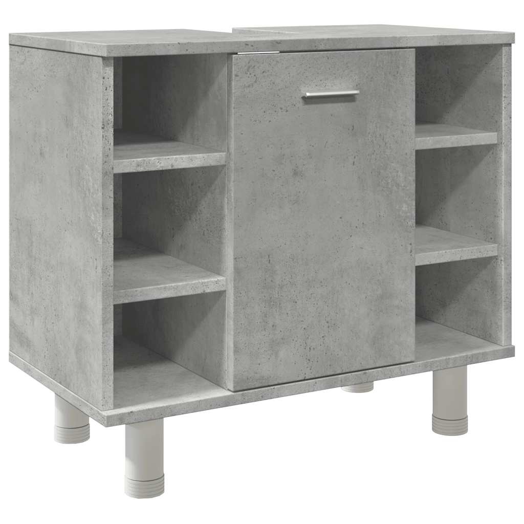 Badkamerkast 60x32x53,5 cm spaanplaat betongrijs is nu te koop bij PeponiXL, paradijselijk wonen!