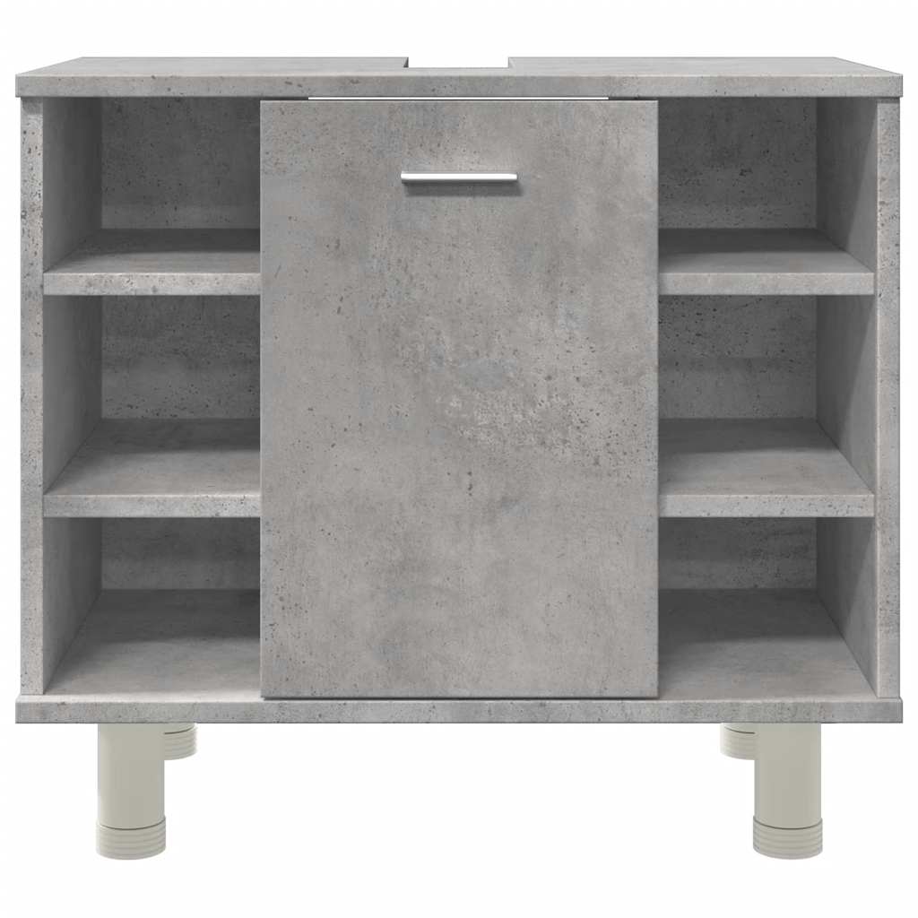 Badkamerkast 60x32x53,5 cm spaanplaat betongrijs is nu te koop bij PeponiXL, paradijselijk wonen!