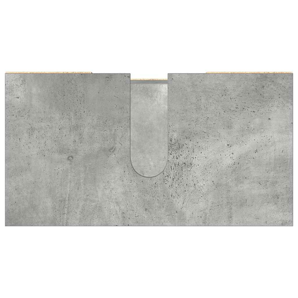 Badkamerkast 60x32x53,5 cm spaanplaat betongrijs is nu te koop bij PeponiXL, paradijselijk wonen!