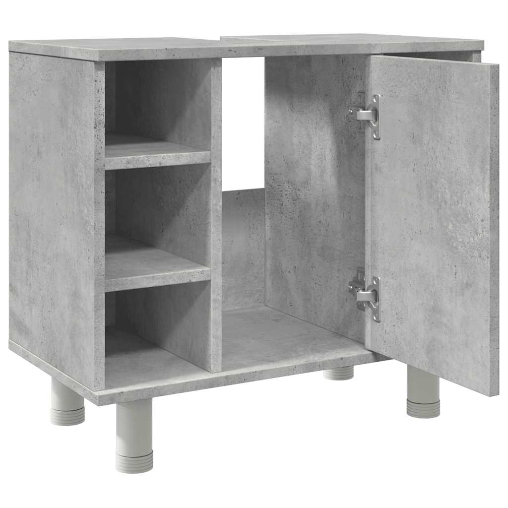 Badkamerkast 60x32x53,5 cm spaanplaat betongrijs is nu te koop bij PeponiXL, paradijselijk wonen!