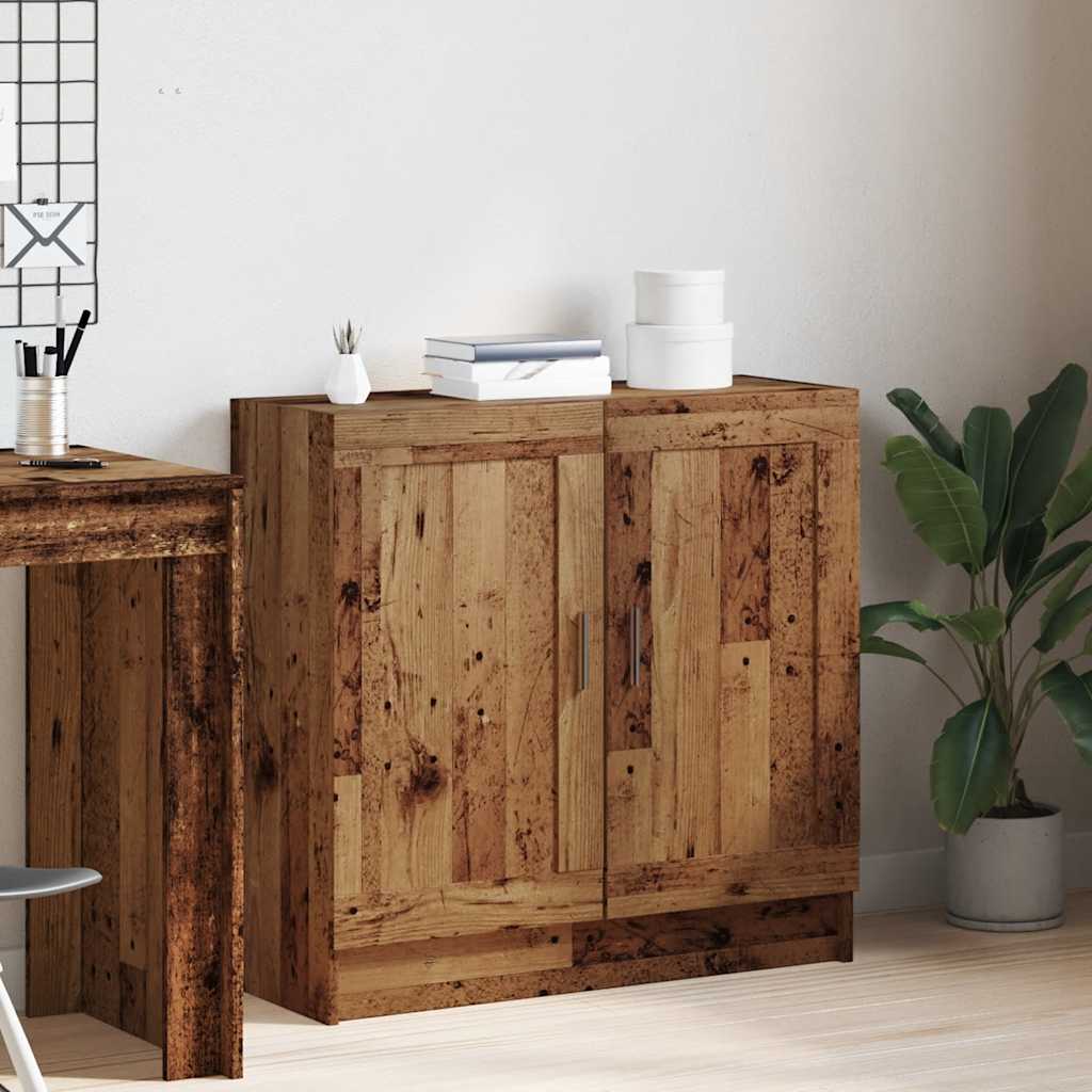 Boekenkast 82,5x30,5x80 cm bewerkt hout oud houtkleurig is nu te koop bij PeponiXL, paradijselijk wonen!