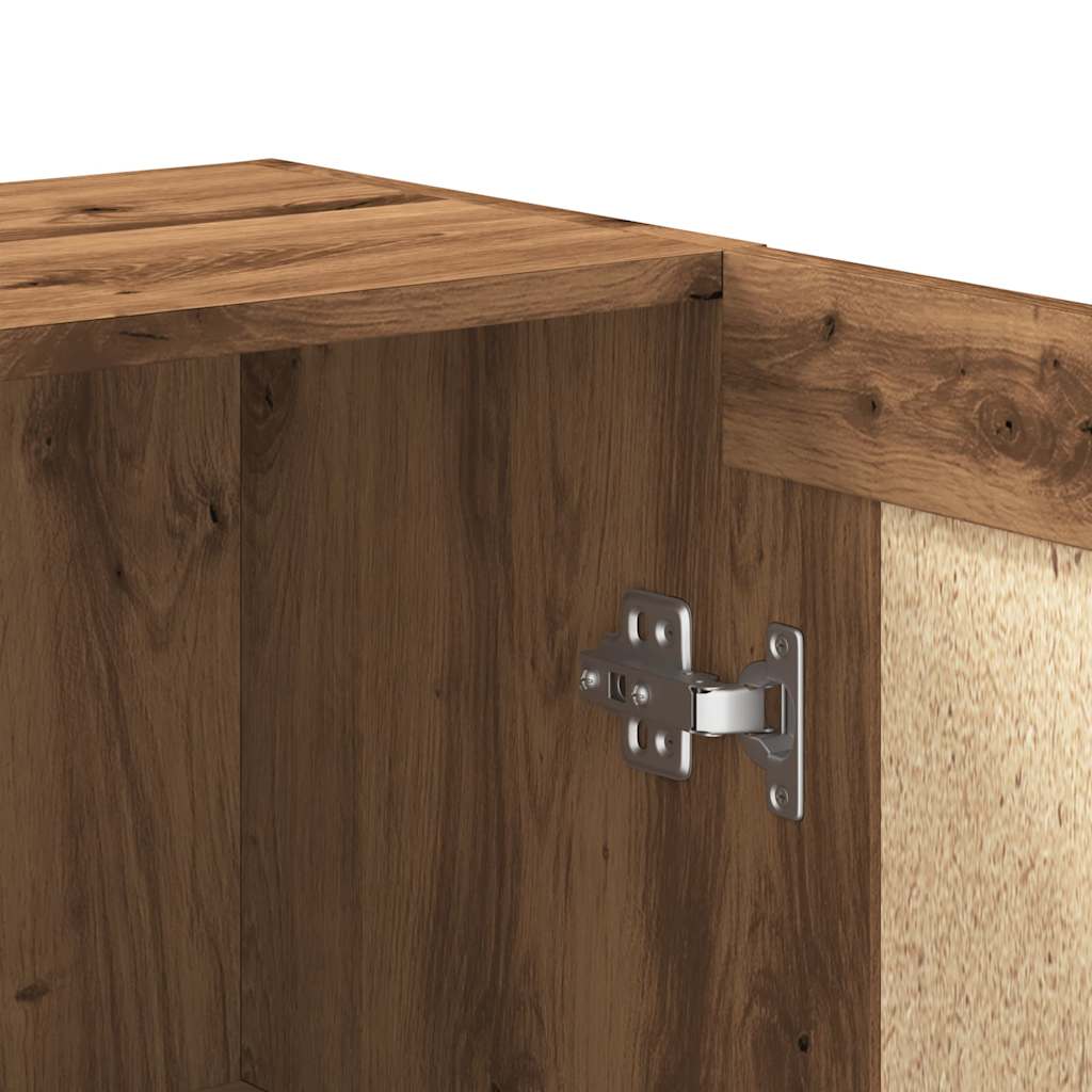 Boekenkast 82,5x30,5x80 cm bewerkt hout artisanaal eikenkleurig is nu te koop bij PeponiXL, paradijselijk wonen!