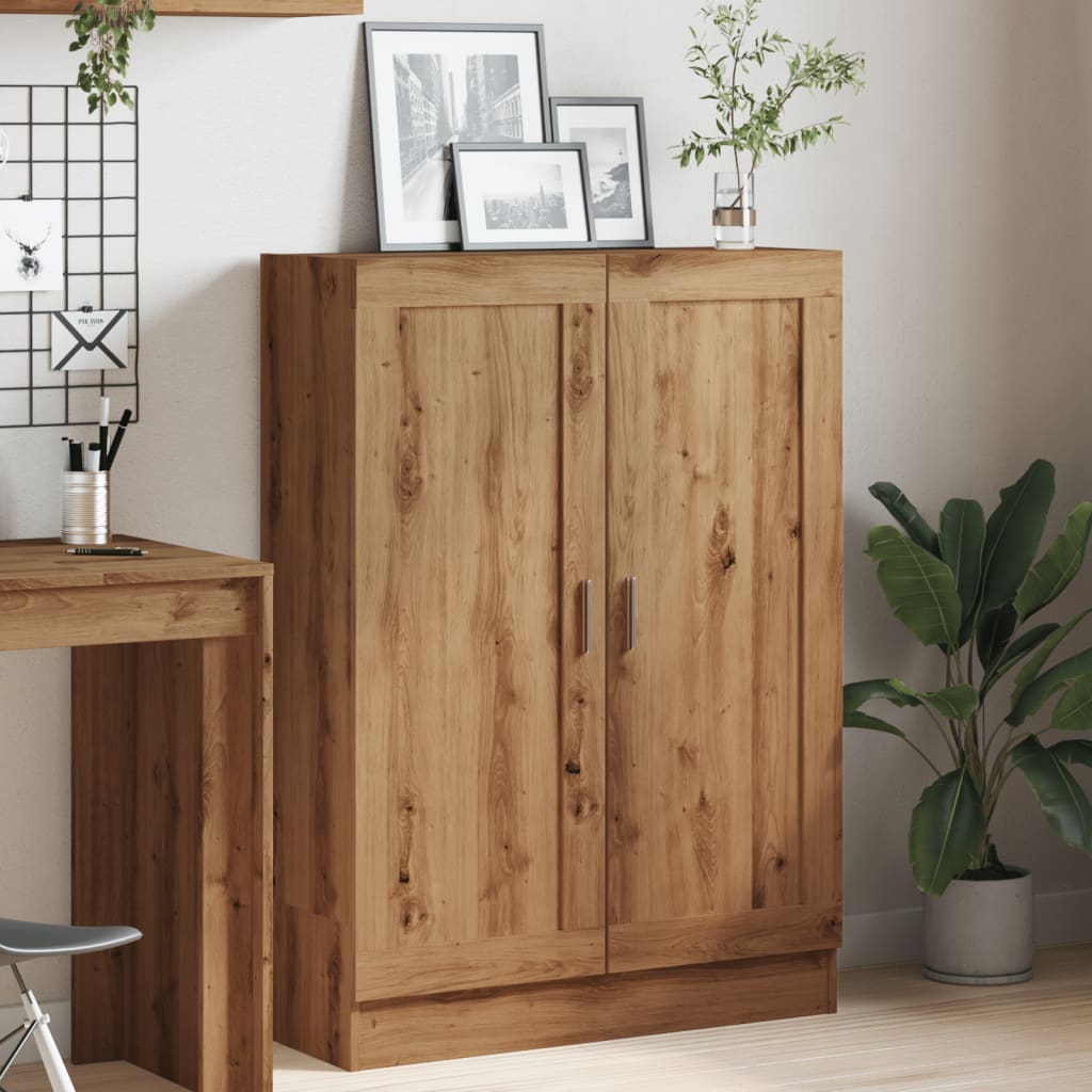 Boekenkast 82,5x30,5x115 cm bewerkt hout artisanaal eikenkleur is nu te koop bij PeponiXL, paradijselijk wonen!