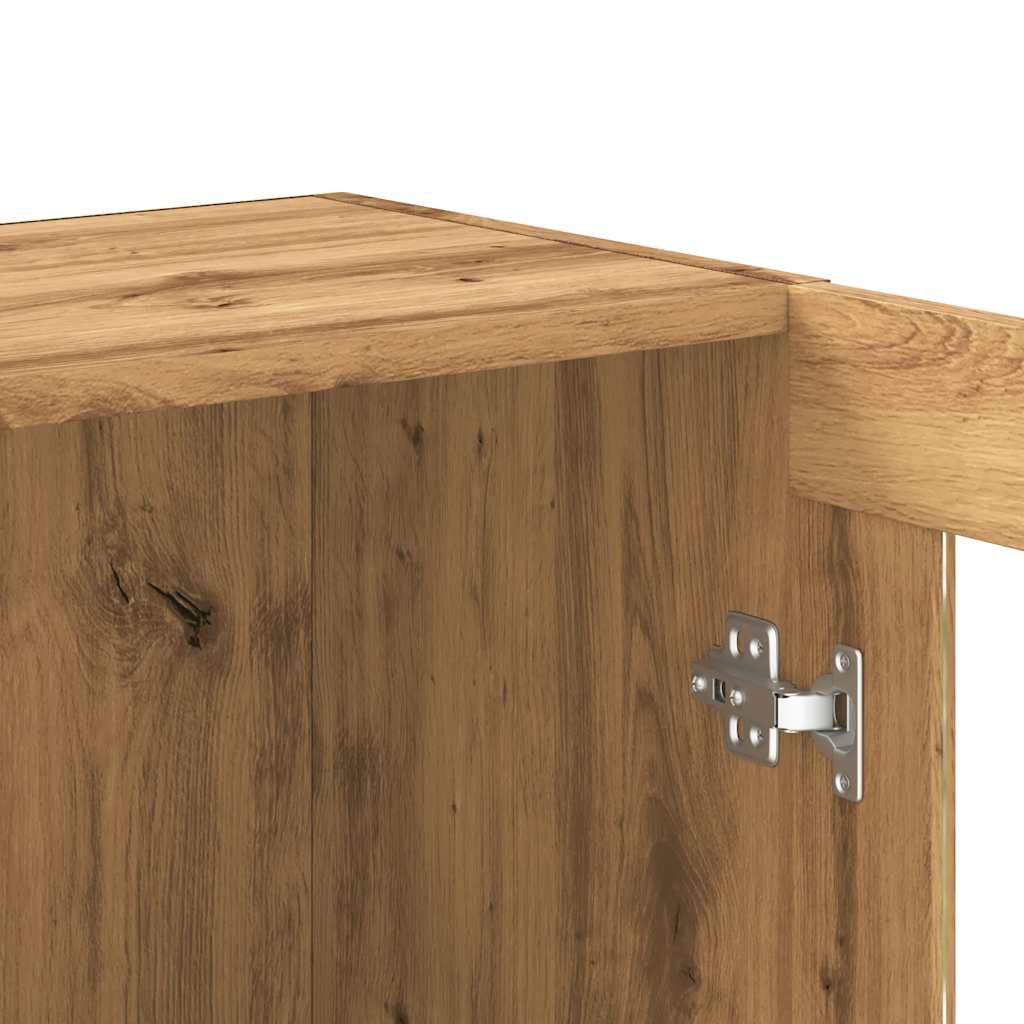 Boekenkast 82,5x30,5x80 cm bewerkt hout artisanaal eikenkleurig is nu te koop bij PeponiXL, paradijselijk wonen!