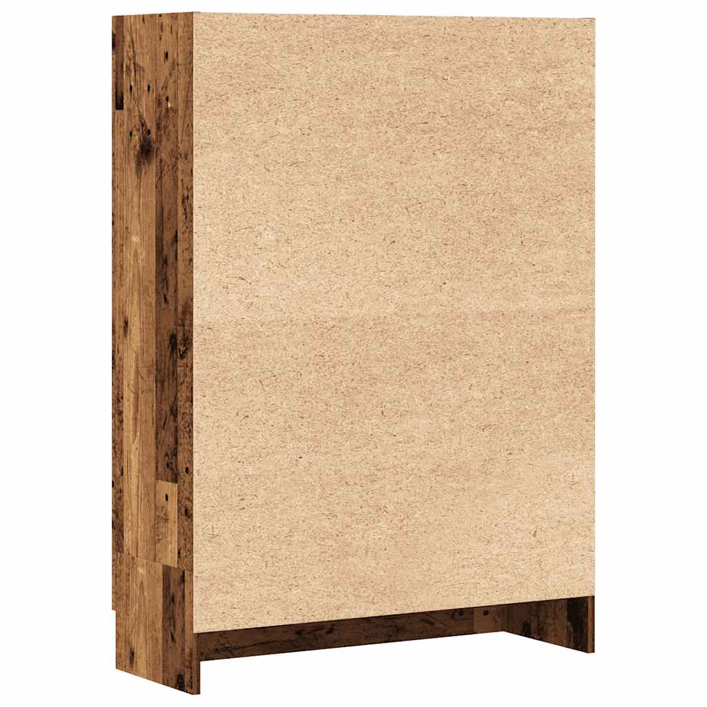 Boekenkast 82,5x30,5x115 cm bewerkt hout oud houtkleurig is nu te koop bij PeponiXL, paradijselijk wonen!