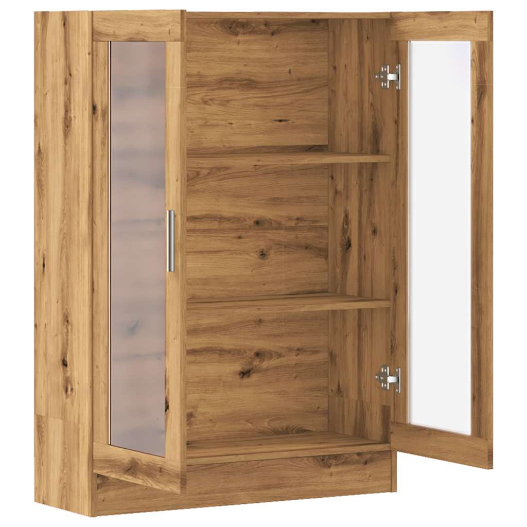 Boekenkast 82,5x30,5x115 cm bewerkt hout artisanaal eikenkleur is nu te koop bij PeponiXL, paradijselijk wonen!