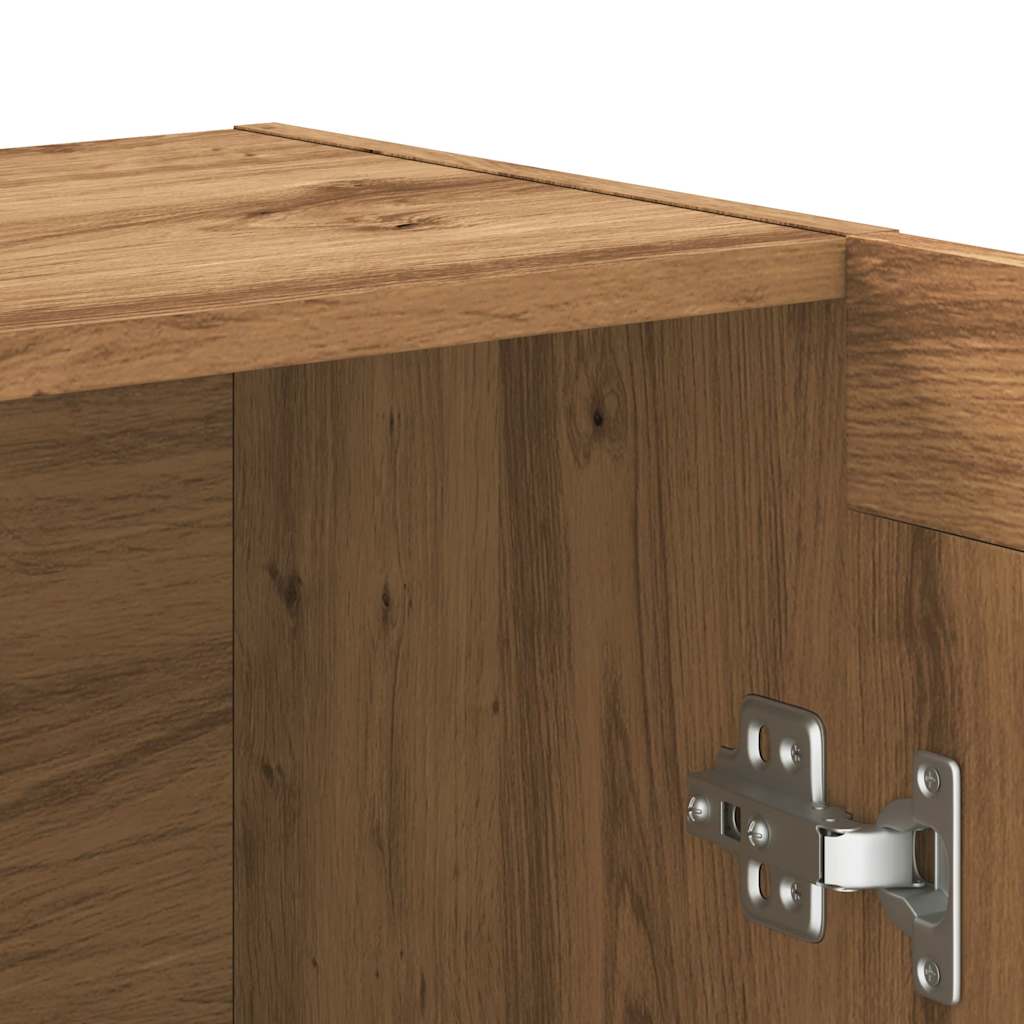 Boekenkast 82,5x30,5x115 cm bewerkt hout artisanaal eikenkleur is nu te koop bij PeponiXL, paradijselijk wonen!