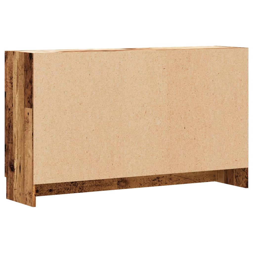 Dressoir 120x30,5x70 cm bewerkt hout oud houtkleurig is nu te koop bij PeponiXL, paradijselijk wonen!